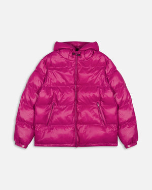 Patta Quilted Script Logo Puffer Jacket (Boysenberry)