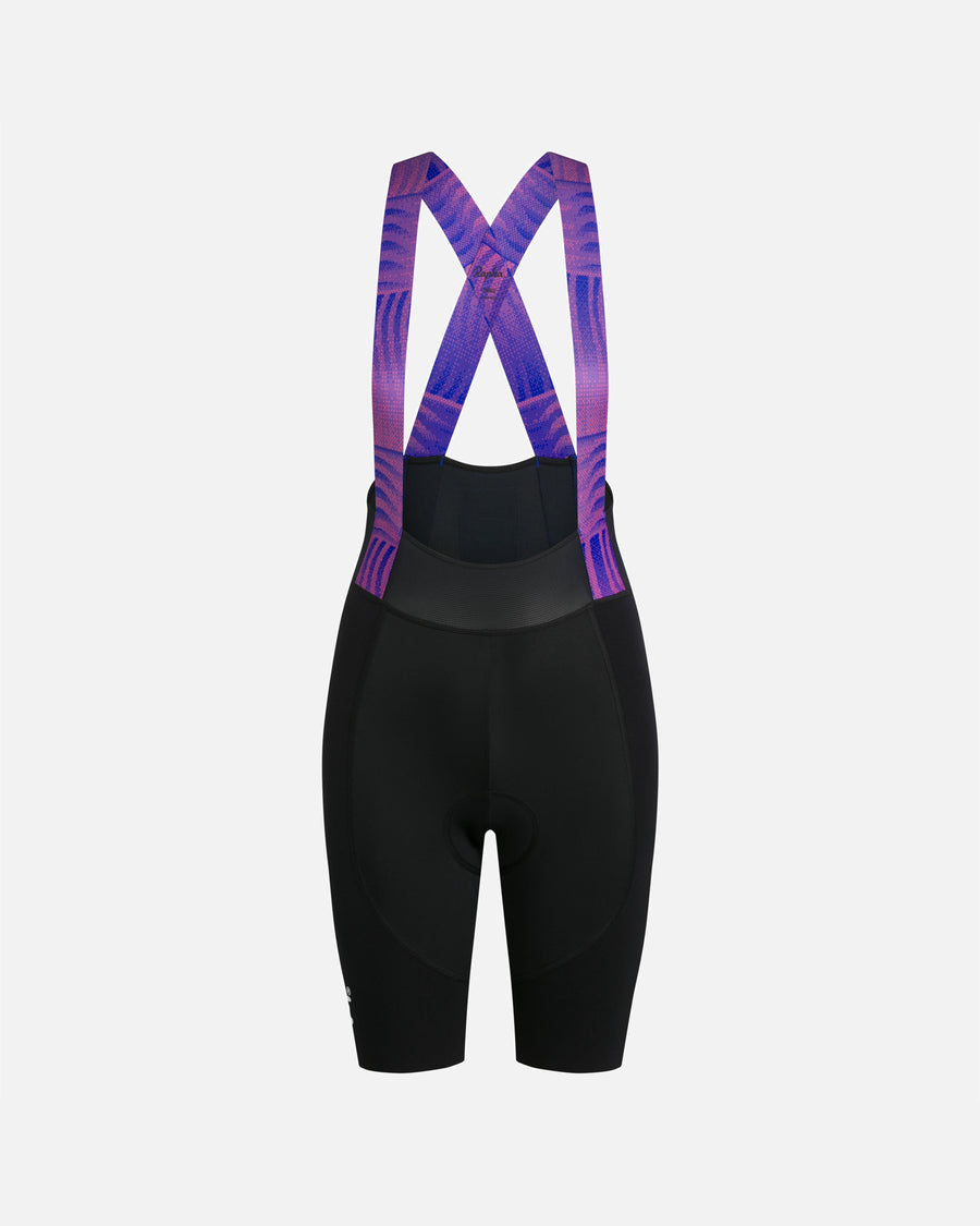 Patta x Rapha Women's Pro Team Bib Shorts (Flamingo Pink/Royal Blue/Black)