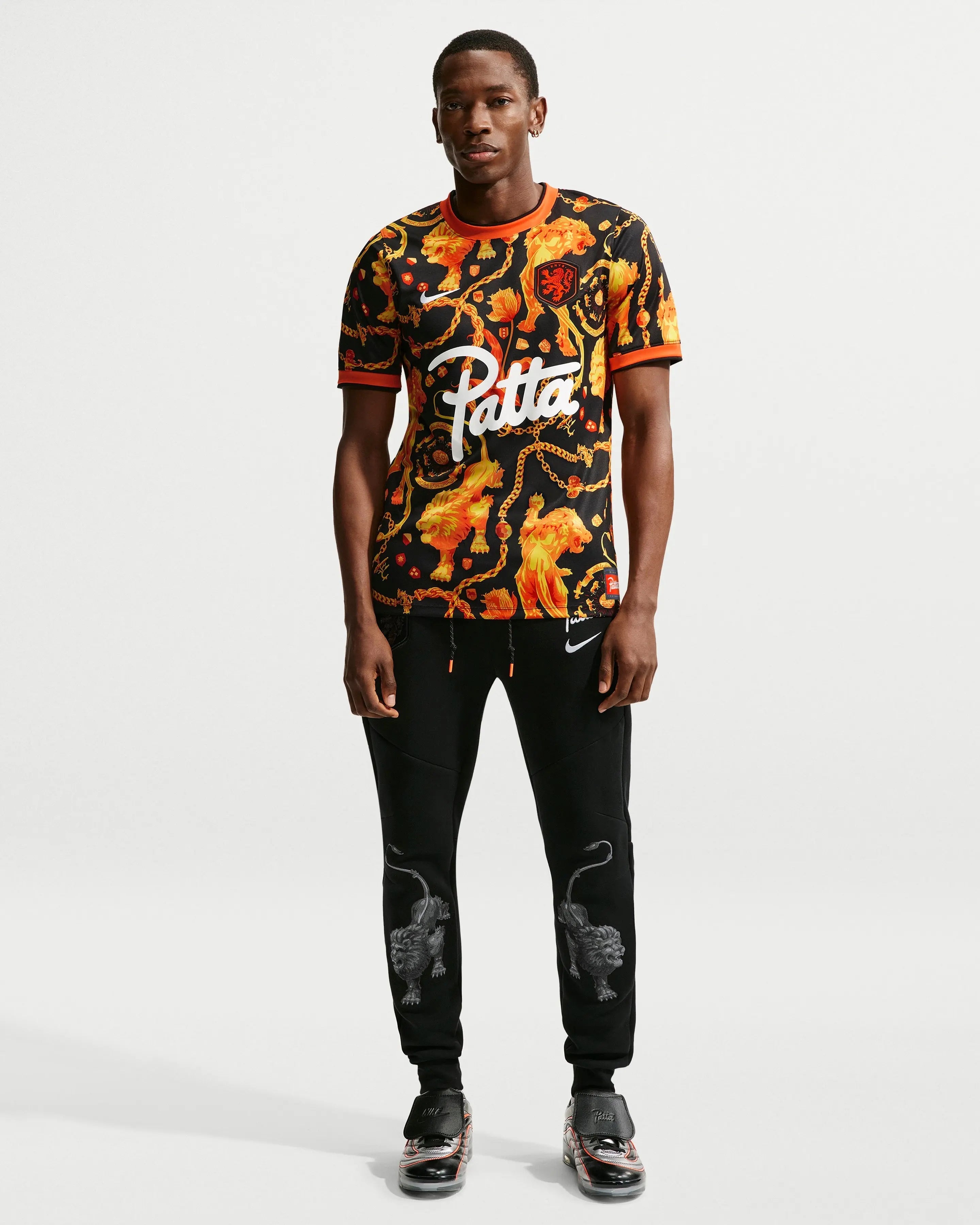 XLサイズ Patta x Nike KNVB Pre-Match Jersey Nike Knvx Mnike Df Acdpr X2 SS Pm Top (Black/White) (Collaborator