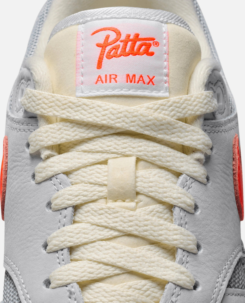 Patta X Nike Air Max 1 / P 'White/Hyper Crimson'