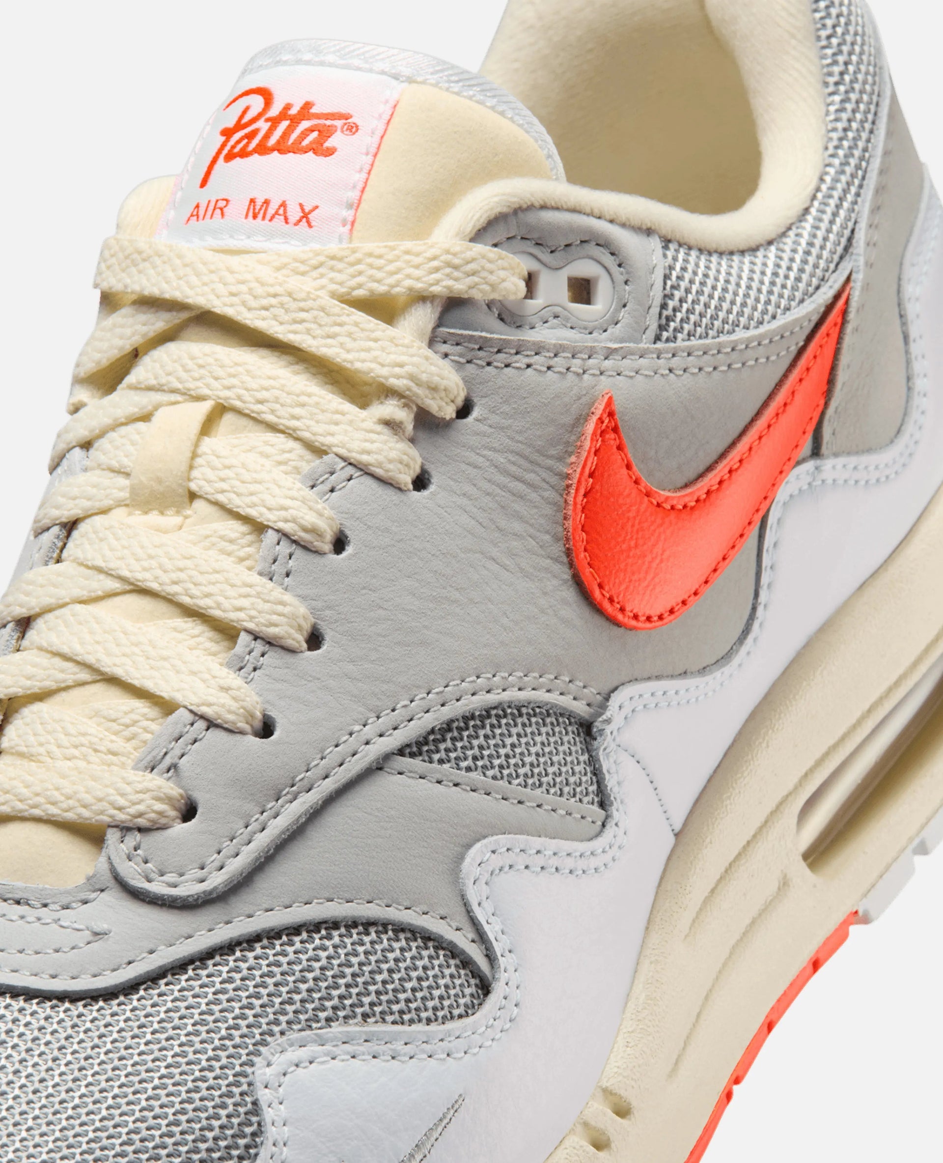 Patta X Nike Air Max 1 / P 'White/Hyper Crimson'