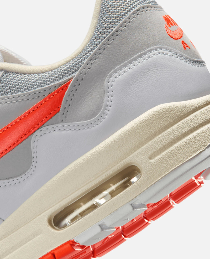 Patta X Nike Air Max 1 / P 'White/Hyper Crimson'
