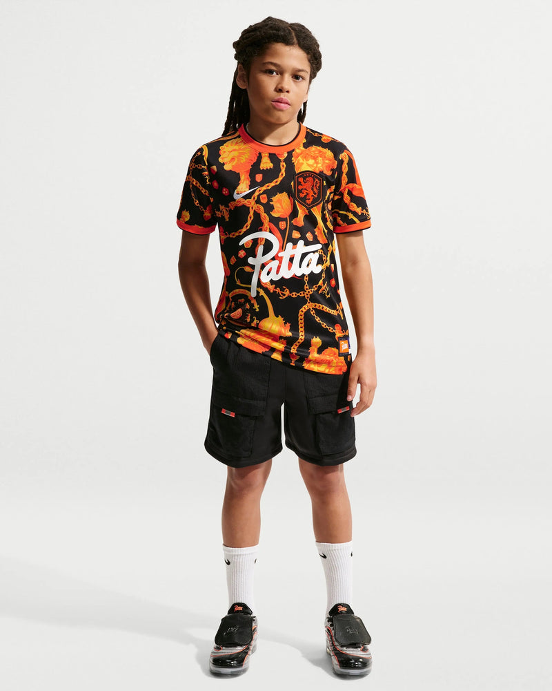 Patta x Nike KNVB Pre-Match Jersey Kids (Black/Orange) Nike