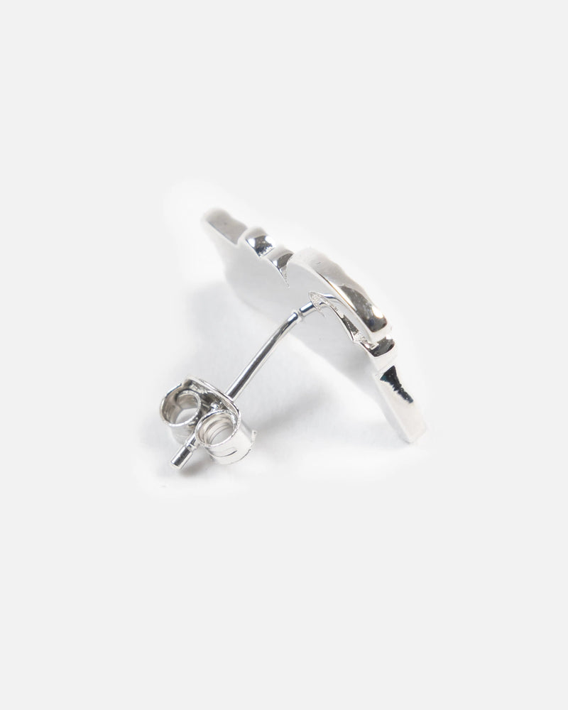 Patta Script Logo Silver Earring (Silver)