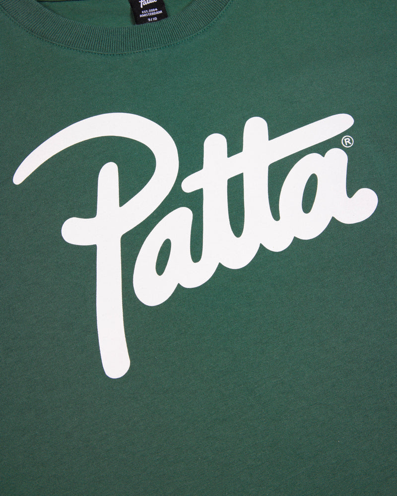 Patta Script Logo Kids T-Shirt (Bistro Green)