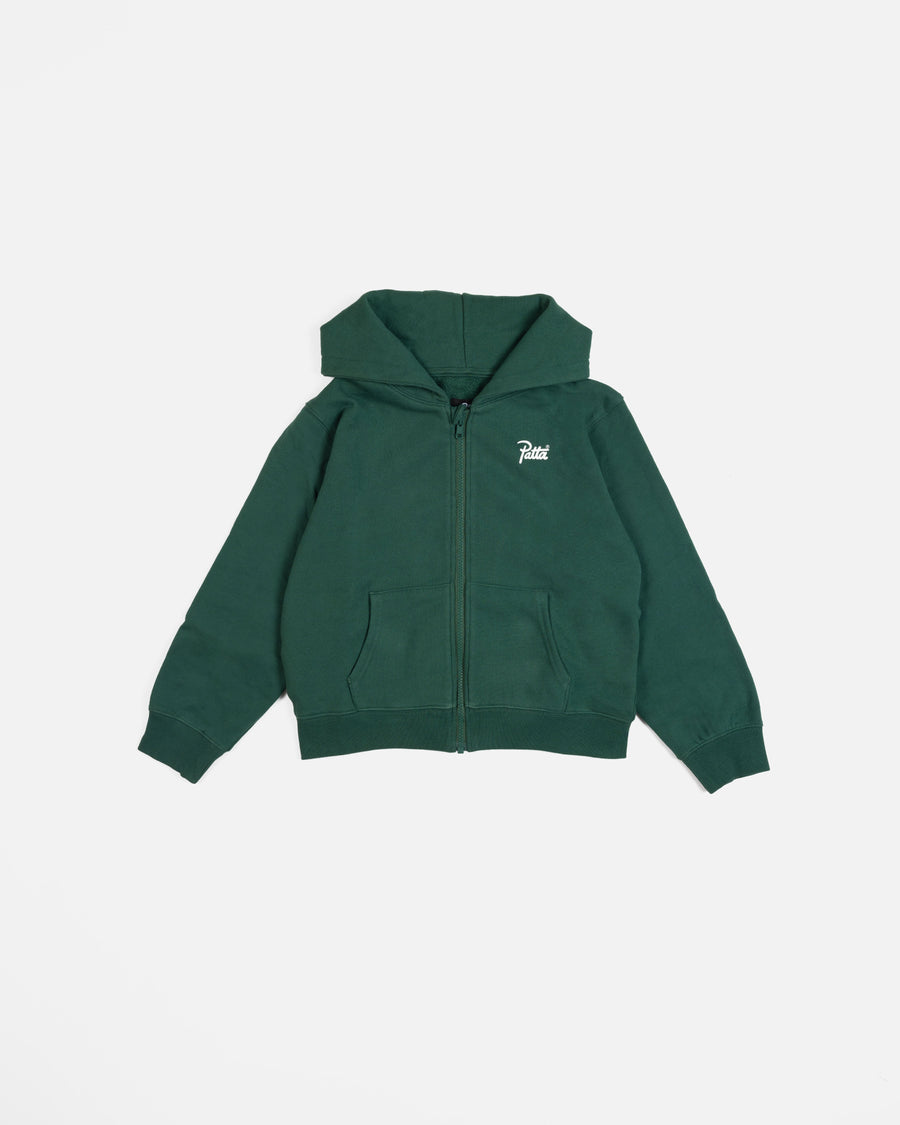 Patta Kids Zip-Up Hooded Sweater (Bistro Green)