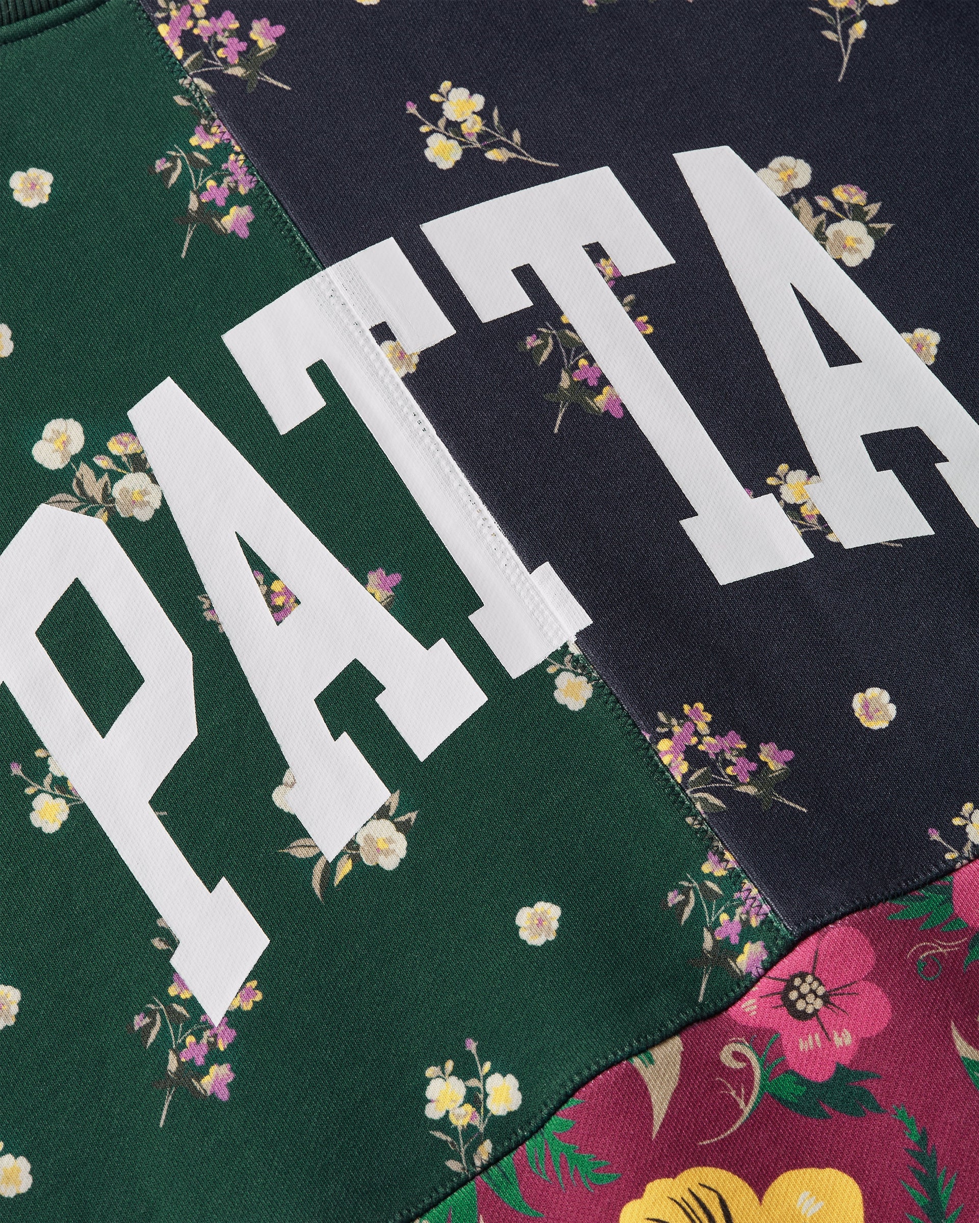 Patta Floral Patchwork Hooded Sweater (Multi)