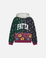 Patta Floral Patchwork Hooded Sweater (Multi)