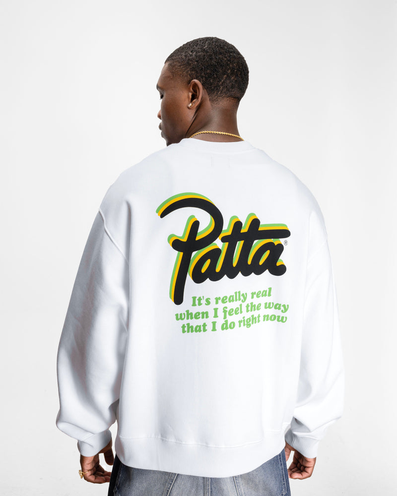 Patta Block Party Crewneck Sweater (Light Grey Melange)