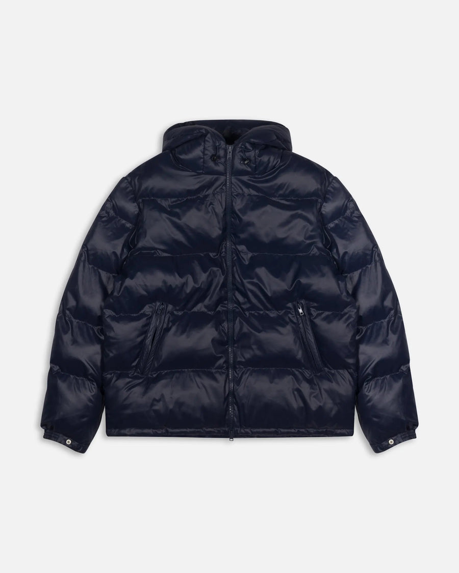 Patta Quilted Script Logo Puffer Jacket (Parisian Night )