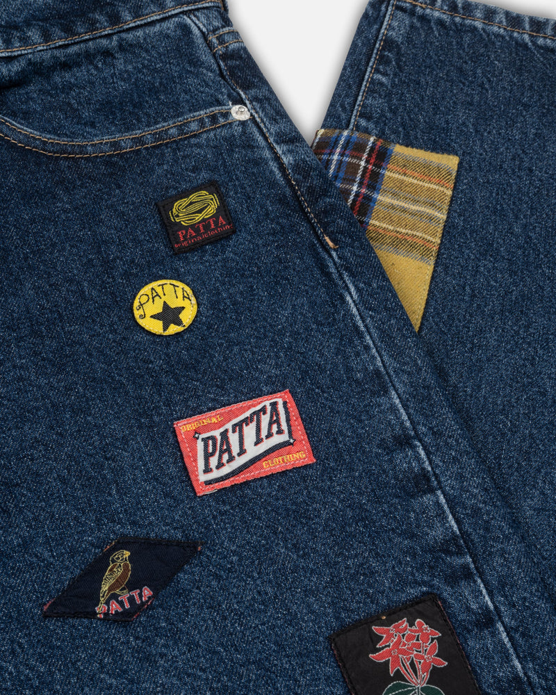 Patta Whole Lotta Labels Denim Pants (Light Blue Denim)