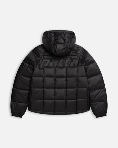 Patta Square Quilted Puffer Jacket (Black)