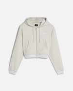 Patta Femme Lounge Zip-Up Hooded Sweater (Light Melange Grey)