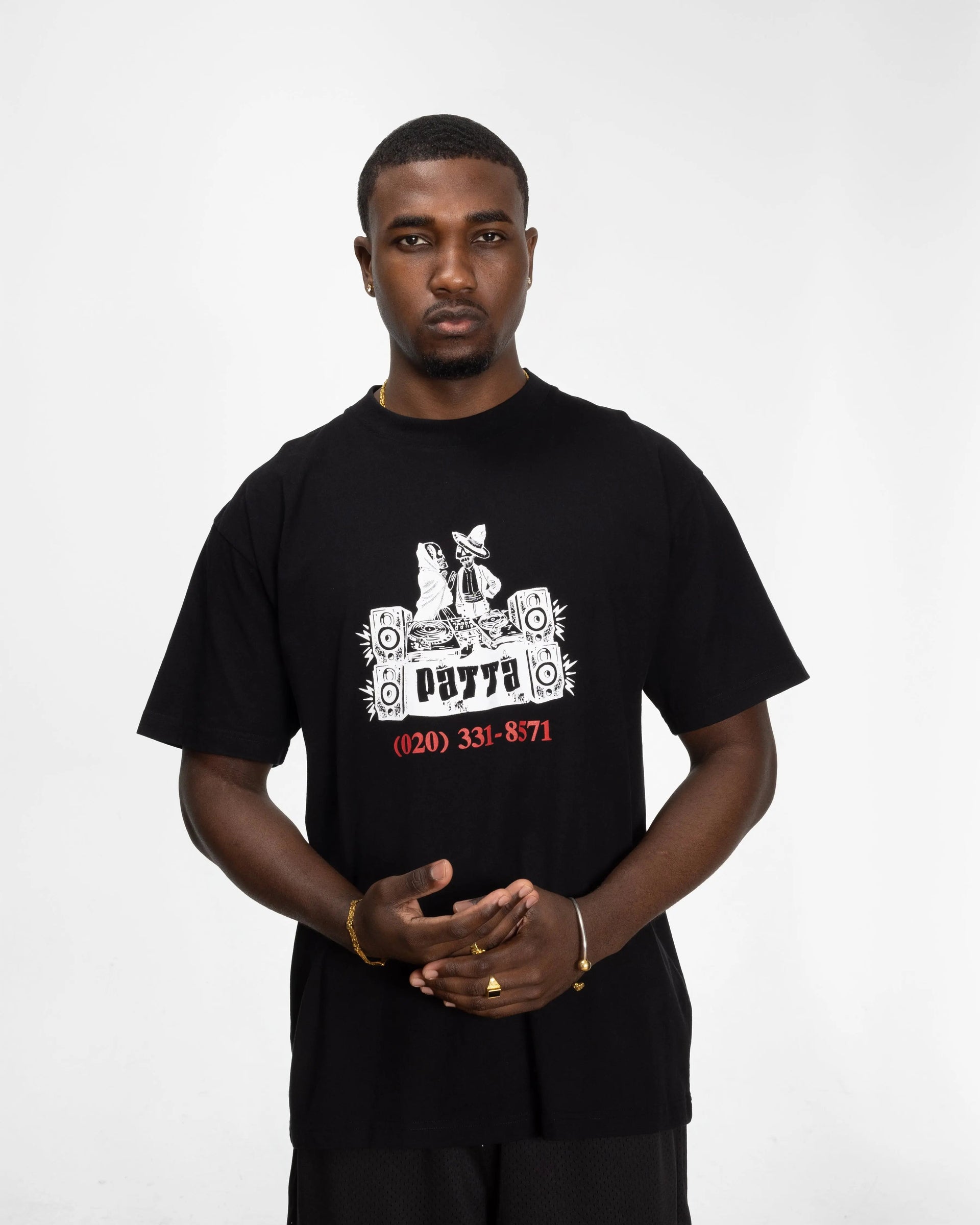 Patta DJ Skully T-Shirt (Black)