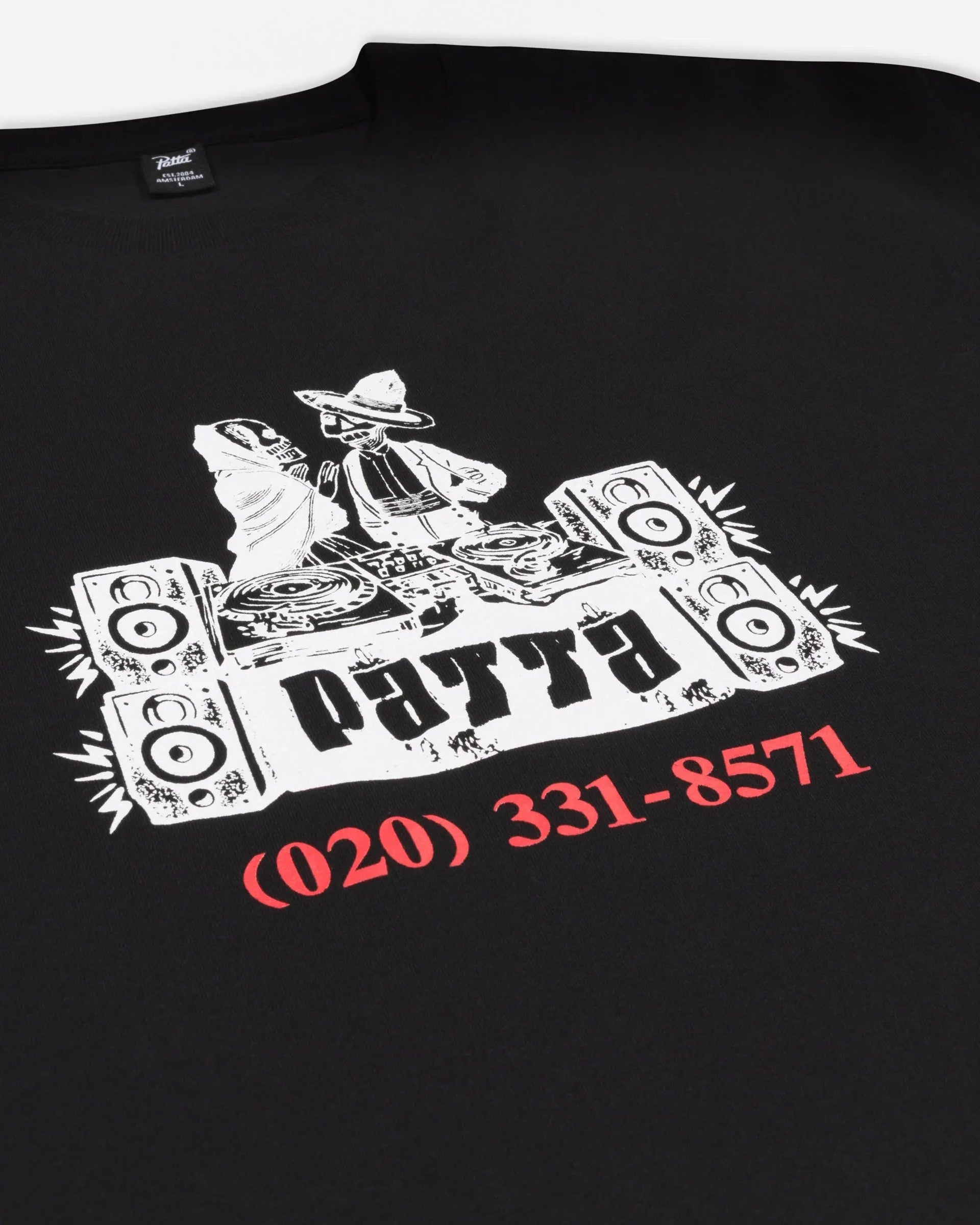 Patta DJ Skully T-Shirt (Black)