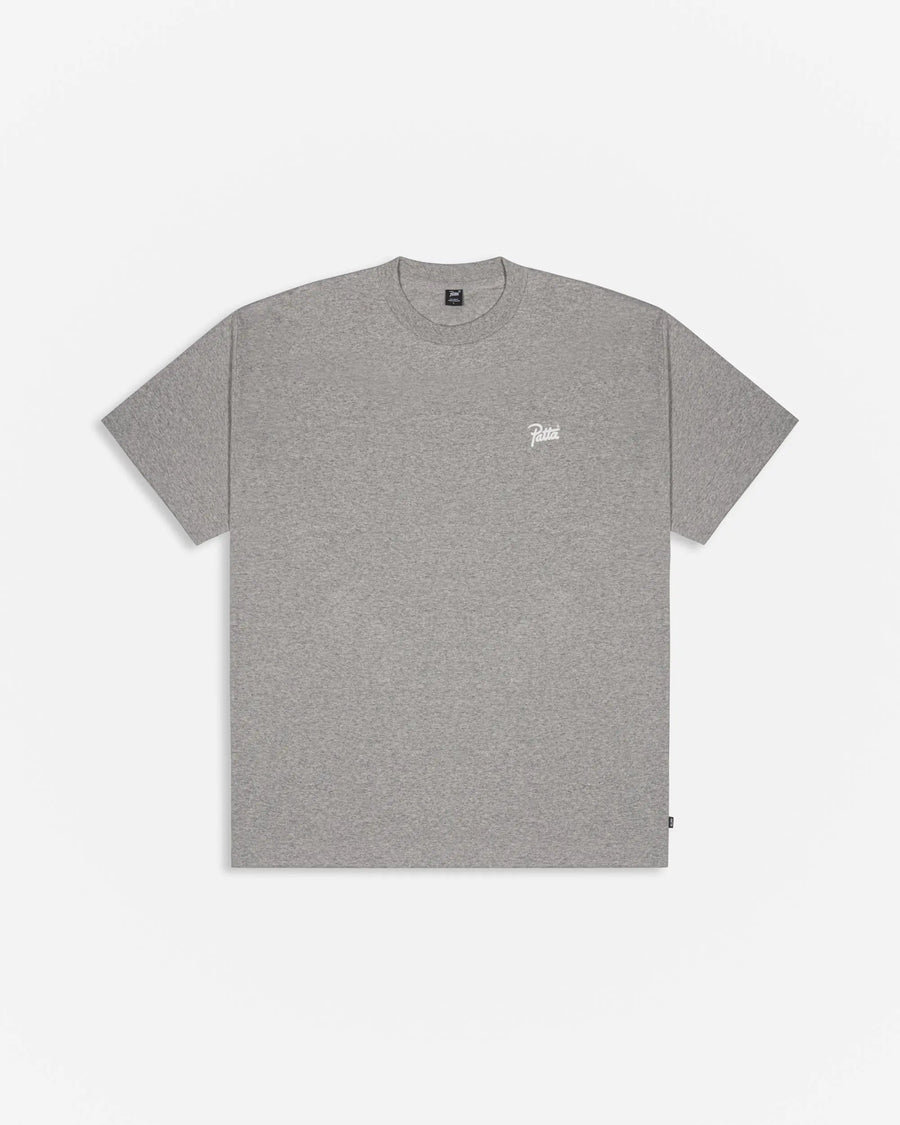 Patta Script Logo T-Shirt (Melange Grey)