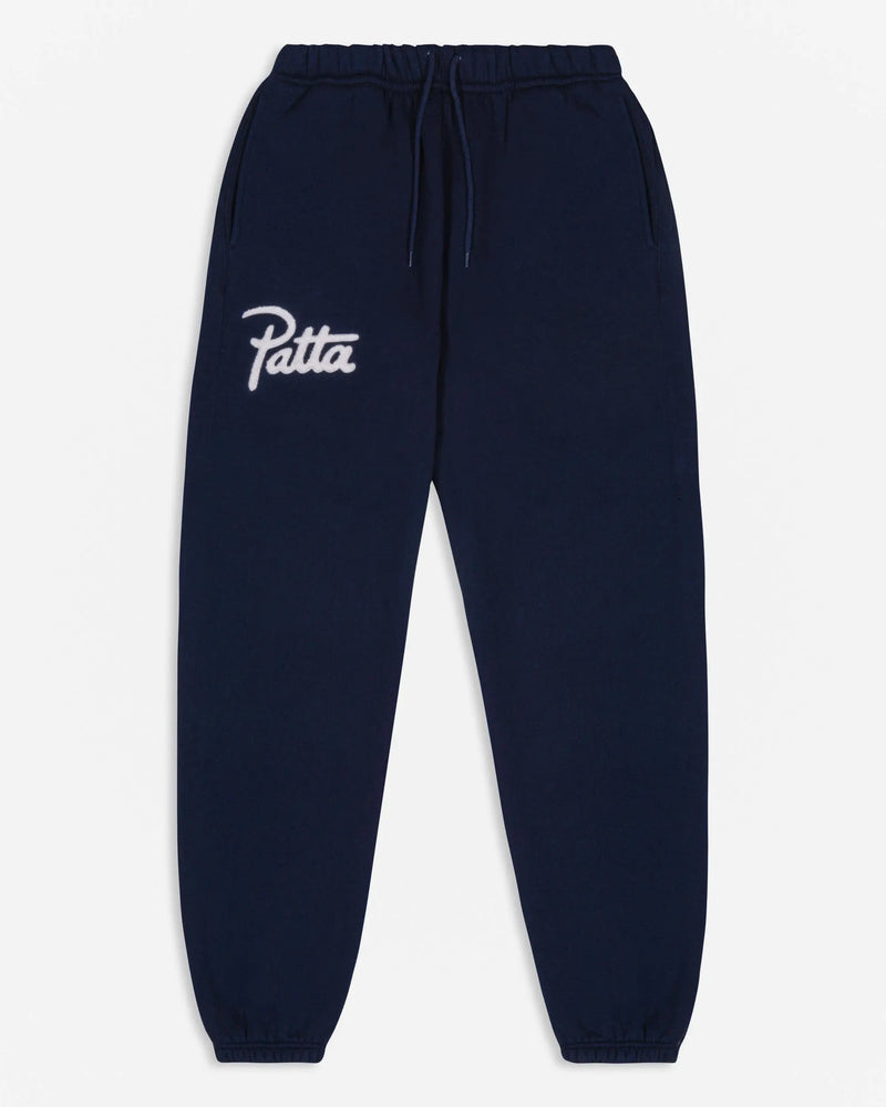 Patta Chenille Logo Jogging Pants (Black Iris)