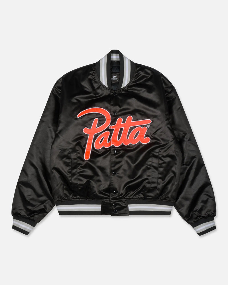 Patta Classic Satin Bomber Jacket (Black)