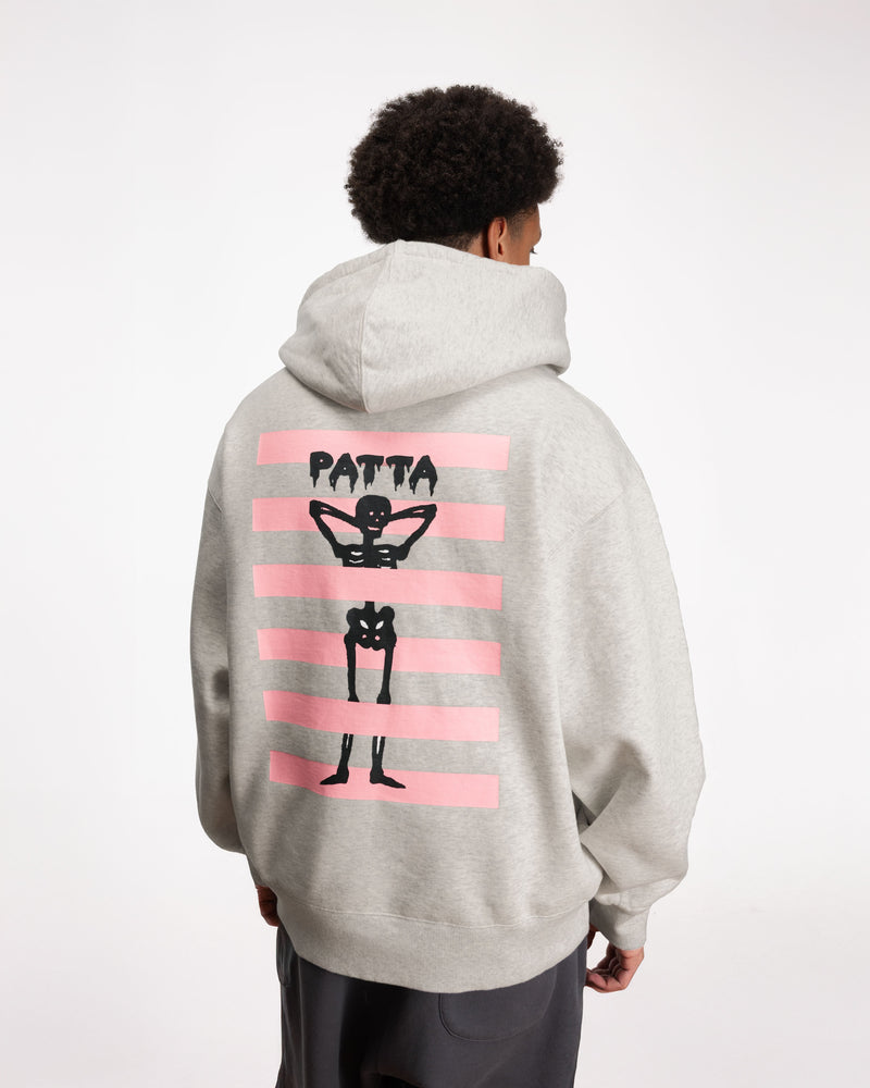 Patta Cycling Team x Rapha Hooded Sweater (Light Grey Melange)