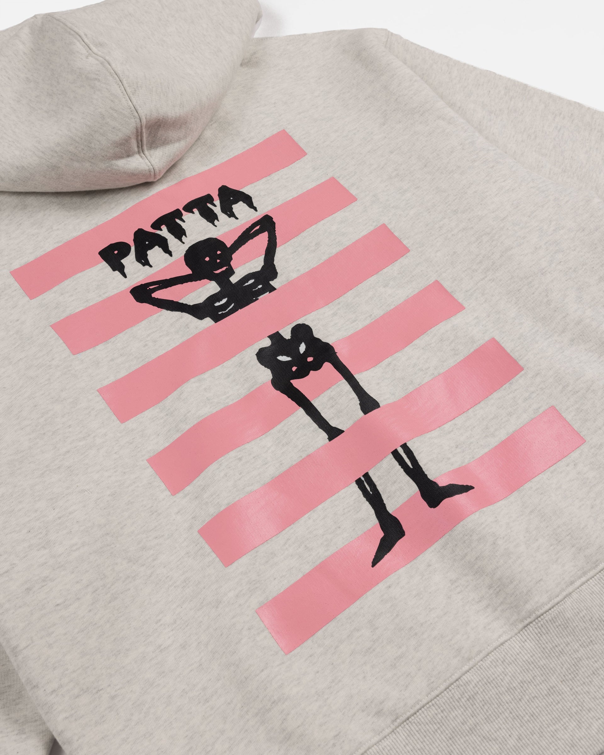 Patta Cycling Team x Rapha Hooded Sweater (Light Grey Melange)