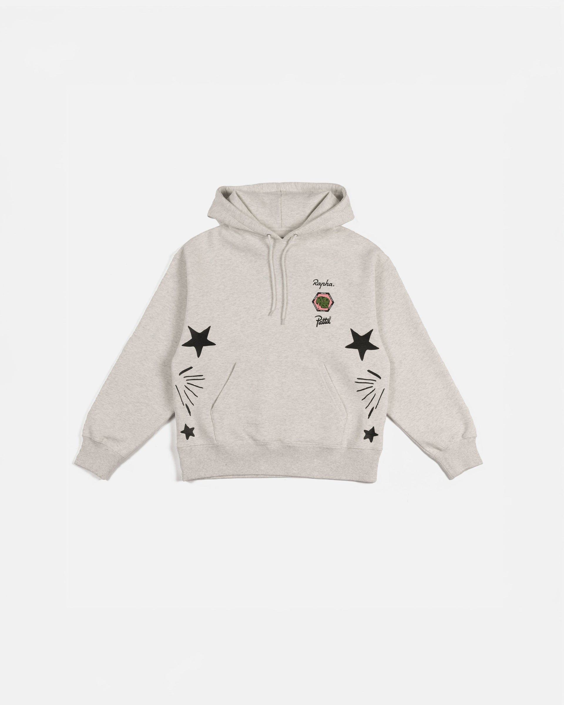 Patta Cycling Team x Rapha Hooded Sweater (Light Grey Melange)