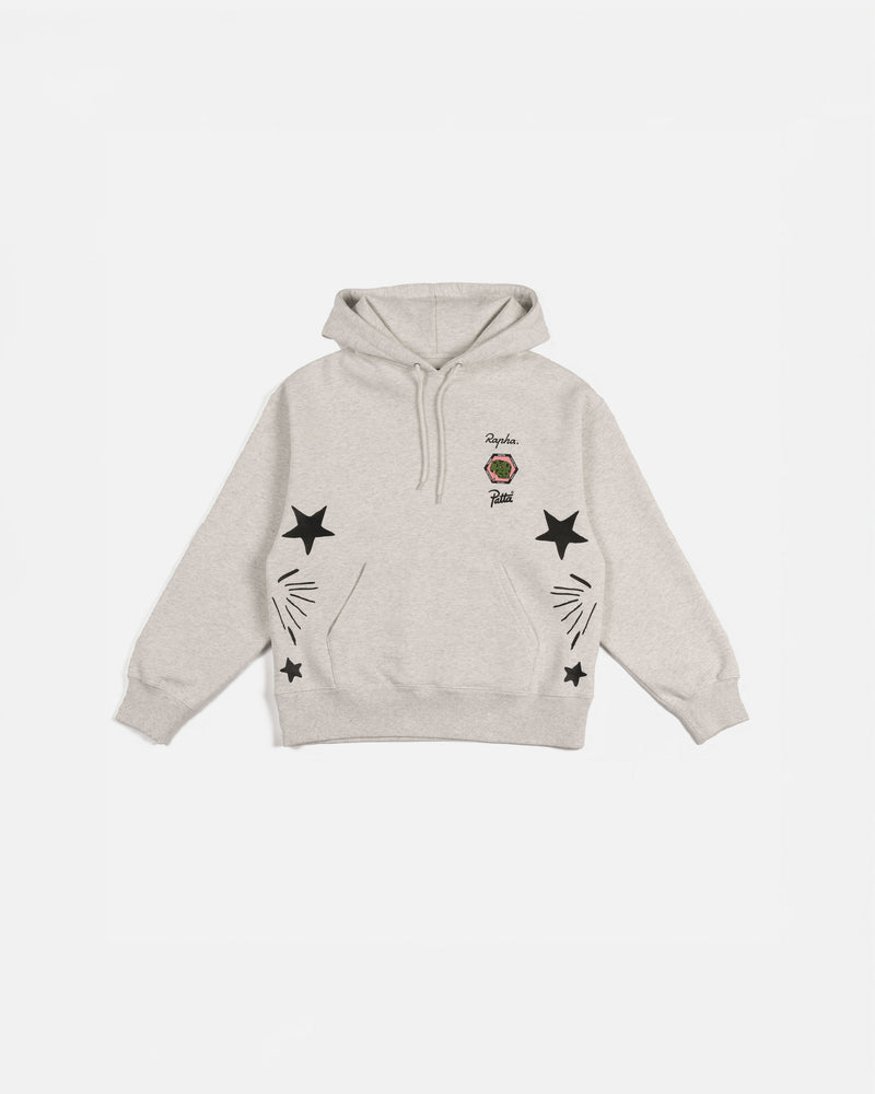 Patta Cycling Team x Rapha Hooded Sweater (Light Grey Melange)