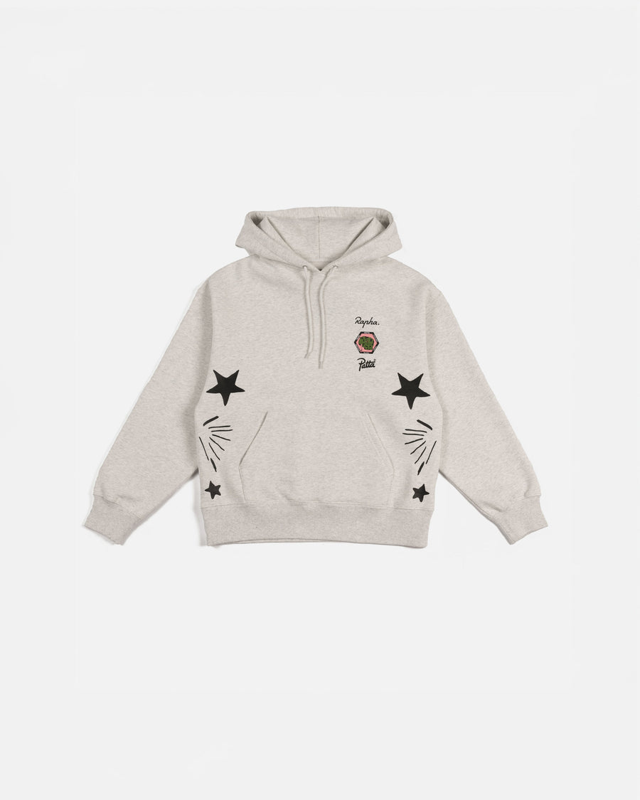 Patta Cycling Team x Rapha Hooded Sweater (Light Grey Melange)